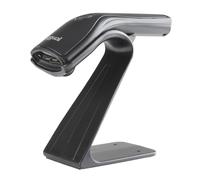 iggual Lector de códigos de barras L1DUSB-B-AX - 1D USB, botón, láser, 300 esc./s, soporte negro