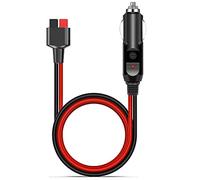 iHaospace Enchufe de encendedor de cigarrillos de coche a 45A Adaptador Anderson Cable, 16AWG Anderson a Car Compaitel con EcoFlow Delta Pro Output Jackery Explorer 1000 Powerstation
