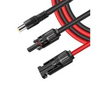 iHaospace Panel Solar DC 8mm a Conector DC7909, Cable Adaptador Impermeable 16 AWG