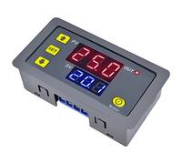 iHaospace Timer Relay DC 12V 10A Programmable Digital Time Cycle Delay Switch Module 1500W 220V 110V ON-Off Control 0-999 Second Min Hour LED Display
