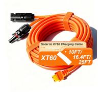 iHaospace XT60 Cable conector solar 12AWG XT60 alargador 3 M/5 m para ECOFLOW River and Delta Series Bluetti EB55 Power Station Panel solar (3 m)