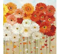 IHR Ideal Home Range Servilletas de cóctel desechables de 3 capas de papel, paquete de servilletas de fiesta, 5 x 5 pulgadas, margaritas de otoño, 20 unidades