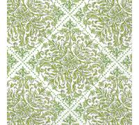 IHR Ideal Home Range Servilletas de cóctel Rosanne Beck desechables de 3 capas de papel para fiesta, 5 x 5 pulgadas, patrón topiario verde, 20 unidades