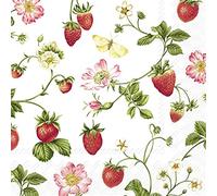 IHR Ideal Home Range - Servilletas de papel SWEET Strawberry, 20 unidades, 33 cm x 33 cm