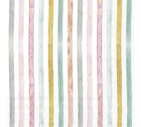 IHR Ideal Home Range Servilletas desechables de papel de 3 capas para fiesta, 16,5 x 16,5 cm, rayas de fiebre de flamenco (rosa), 20 unidades