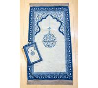 ihvan online Alfombra de oración musulmana con bolsa de tela elegante portátil, Janamaz, Sajadah, alfombra suave de oraciones islámicas, regalos islámicos para Eid Ramadán, alfombra de oración de