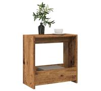 Iiaky Mesa Auxiliar de Madera Mesa Auxiliar Mueble Auxiliar salón Mesa Auxiliar Madera contrachapada Envejecida 50x26x50 cm