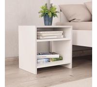 Iiaky Mesita de Noche mesitas de Noche Dormitorio mesitas de Noche Madera Muebles auxiliares Madera contrachapada Blanco 40x30x40 cm