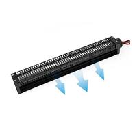 IINCOOY Ventilador de Tambor de Flujo Cruzado Negro | Carcasa de acero al carbono, motor silencioso, impulsor agrandado, adecuado for diversas ocasiones.(30350,12V)