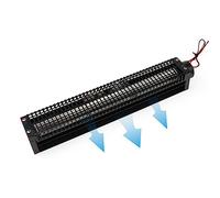 IINCOOY Ventilador de Tambor de Flujo Cruzado Negro | Carcasa de acero al carbono, motor silencioso, impulsor agrandado, adecuado for diversas ocasiones.(50260,24V)