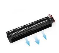 IINCOOY Ventilador de Tambor de Flujo Cruzado Negro | Carcasa de acero al carbono, motor silencioso, impulsor agrandado, adecuado for diversas ocasiones.(50250,12V)