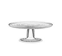 Iittala Fuente para tarta Kastehelmi Ø24 cm transparente