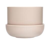 Iittala Maceta con plato Nappula Ø17 cm altura 13 cm Beige