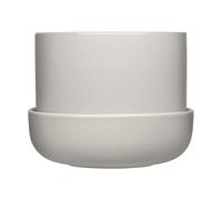 Iittala Maceta con plato Nappula Ø17 cm altura 13 cm Gris claro