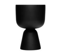 Iittala Maceta Nappula Negro mate. 23 × 15.5 cm