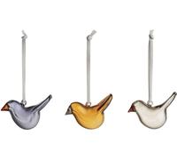 iittala - Mini pájaros de cristal, set de 3 unidades, variedad de colores