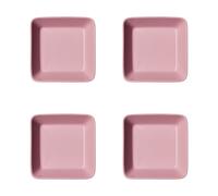 Iittala Plato cuadrado Teema Rosa. 12x12 cm. pack de 4