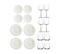 Iittala Set inicial de cena Essence & Dots 32 piezas - Blanco crema