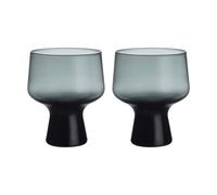Iittala Vaso con pie Solare 29 cl. 2-pack Gris acero