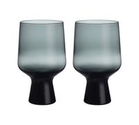 Iittala Vaso con pie Solare 40 cl. 2-pack Gris acero