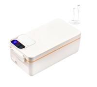 IJSDNVJNDX Fiambrera Eléctrica Recargable con Calefacción - Calentador de Alimentos Portátil Inalámbrico con Temporizador para Mantener la Comida Caliente - para Hombres, Mujeres y Adultos