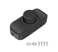 IJSDNVJNDX Interruptor Regulador de Intensidad Giratorio de Encendido y Apagado con Pulsador de Frecuencia Ajustable en Línea para Luces LED de 12 V y 24 V para Ajuste de Brillo A