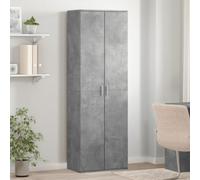 IKAYAA Armario Multiusos 2 Puertas Escobero y de Limpieza, Almacenaje Hogar, Madera de Ingeniería, 60x35x180 cm Gris Hormigón