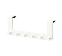 IKEA Enudden - Perchero para puerta (6 ganchos, acero), color blanco