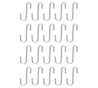 IKEA KUNGSFORS - Juego de 20 ganchos en forma de S (acero inoxidable)