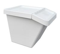 Ikea SORTERA Cubo clasificador de residuos con tapa, [blanco] (blanco, 60 l)