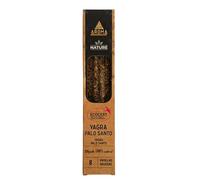 Ikeola - Incienso Aroma Nature Yagra Palo Santo | Incienso100% Natural Artesanal, sin Tóxicos | 8 Barras de Incienso de 1 Hora Aprox.