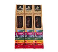 Ikeola - Pack 3 Inciensos Aroma Orgánico Ritual 7 Poderes | Incienso100% Natural y Artesanal, sin Tóxicos | 24 barras de incienso de 1 hora duración aprox. | Protección, Abundancia y Fuerza Espiritual