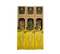 Ikeola - Pack 3 Inciensos Aroma Ritual Limpia Casas| Incienso100% Natural y Artesanal, sin Tóxicos | 24 Barras de Incienso de 1 Hora duración Aprox. | Purificación del Hogar, Protección y Armonía.