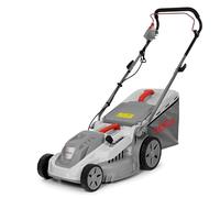 IKRA cortacésped eléctrico IERM 1638-1, 1600W, 5 Posiciones de Ajuste de Altura de Corte 30-75mm, Ancho de Corte 38cm