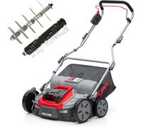IKRA, desbrozadora eléctrica a batería | Sistema Bosch de 36V | Ancho de trabajo de 36 cm | Profundidad de trabajo de -12 mm a +10 mm | Depósito de recogida de 45 litros | Sin batería