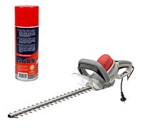 IKRA Tijeras Cortasetos eléctrico IHS 650, Longitud de Corte 55cm, Apertura 22mm, 650W, Mango rotativo 180°, Incluye Spray de Cuidado 400ml