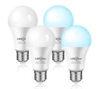ILEEDear Bombilla LED con Sensor Crepuscular Day/Night E27 11W, Encendido Apagado Automático, Luz Blanca Fría 6500K, Bombilla LED Sensor Crepuscular Exteriordia, Para Pasillo, Jardín, Terraza, 4 Pcs