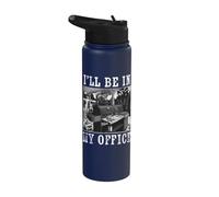 I'll Be In My Office BBQ Grill Pit Master Smoker Barbacoa Stainless Steel Insulated Water Bottle