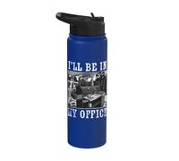 I'll Be In My Office BBQ Grill Pit Master Smoker Barbacoa Stainless Steel Insulated Water Bottle