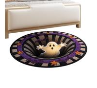 Illusion Mat Crystal Velvet | 3D Visual Design Round Decoration Runner
