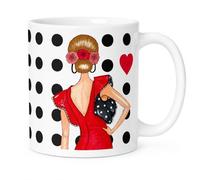 IllustrArte Taza Flamenca Manuela de Cerámica 350 ml