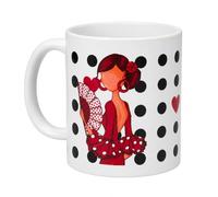 IllustrArte Taza Flamenca Pepa de Cerámica 350 ml