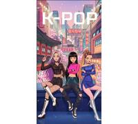 Ilotengo iberia s.l. toalla k-pop de microfibra 70 x 140 cm, multicolo