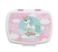 ILS I LOVE SHOPPING Caja de merienda para niños - Caja para almuerzo y portamerienda para la escuela - unicornio