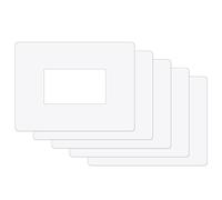 ilSALVAMURO® - 5 salvamuro salvaperete ad incastro transparentes 16x20 cm para interruptores RECTANGULARES de 4 MÓDULOS de 1 mm de grosor para placas de pared, cubreplacas, protector de pared (Paquete