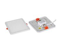 Iluminación empotrada 3,5 pulgadas 8 W no regulable Downlight LED cuadrado ultra fino 4000 K naturaleza blanca todo agujero recortado 5-10,5 cm ajustable