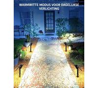 Iluminación exterior solar: juego de 2, RGB, lámpara de pared, con altura ajustable, iluminación exterior, funciona con energía solar, resistente a la intemperie