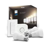Philips Hue - Kit inteligente con 3 bombillas, el Bridge y un mando a distancia 929002469204