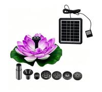 Ilumos Kit de Bomba Solar Flotante for Fuente de Loto for estanques y baños de pájaros(Purple)
