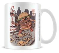 Ilustrata Burgerzilla Unisex Ceramic Mug Multi-Coloured Multicolored Standard